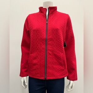 Red Quilted Women's Jacket